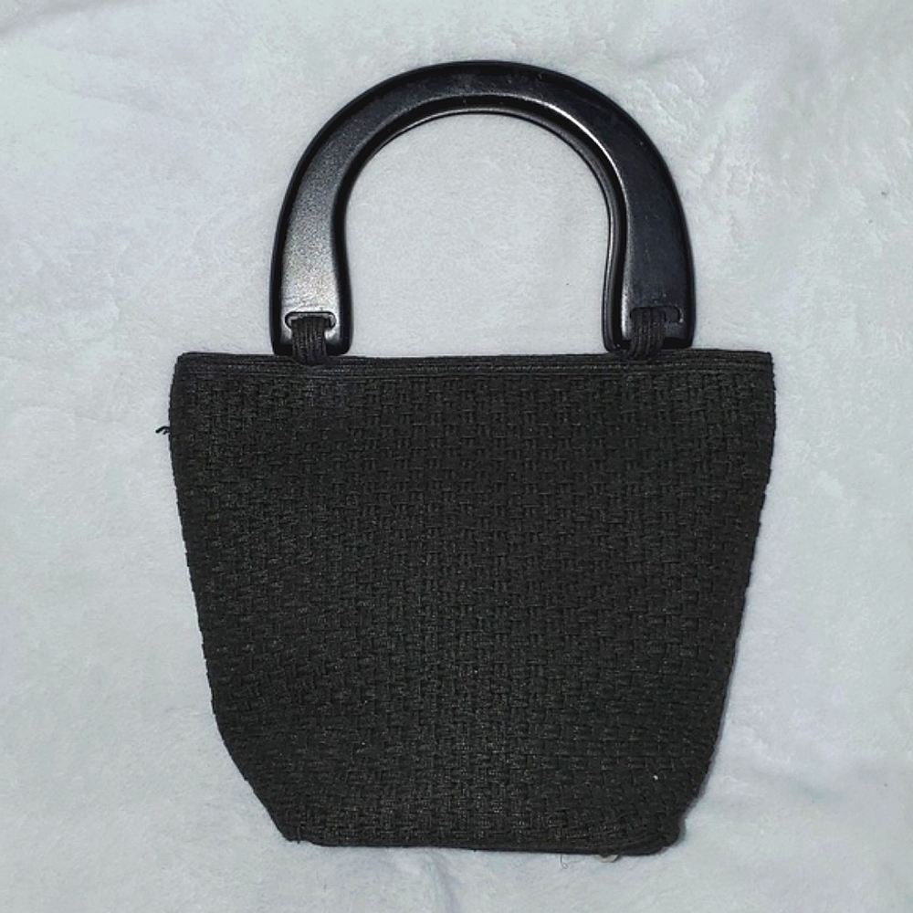 Talbots Dual Top Handle Woven Mini Tote